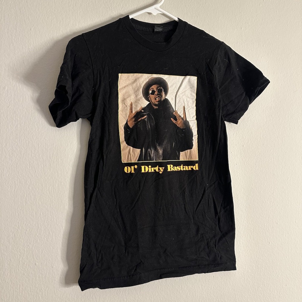 Ol Dirty Bastard Rap Tee Retro T Shirt Adult Small‎ Black Rapper Mens 2018